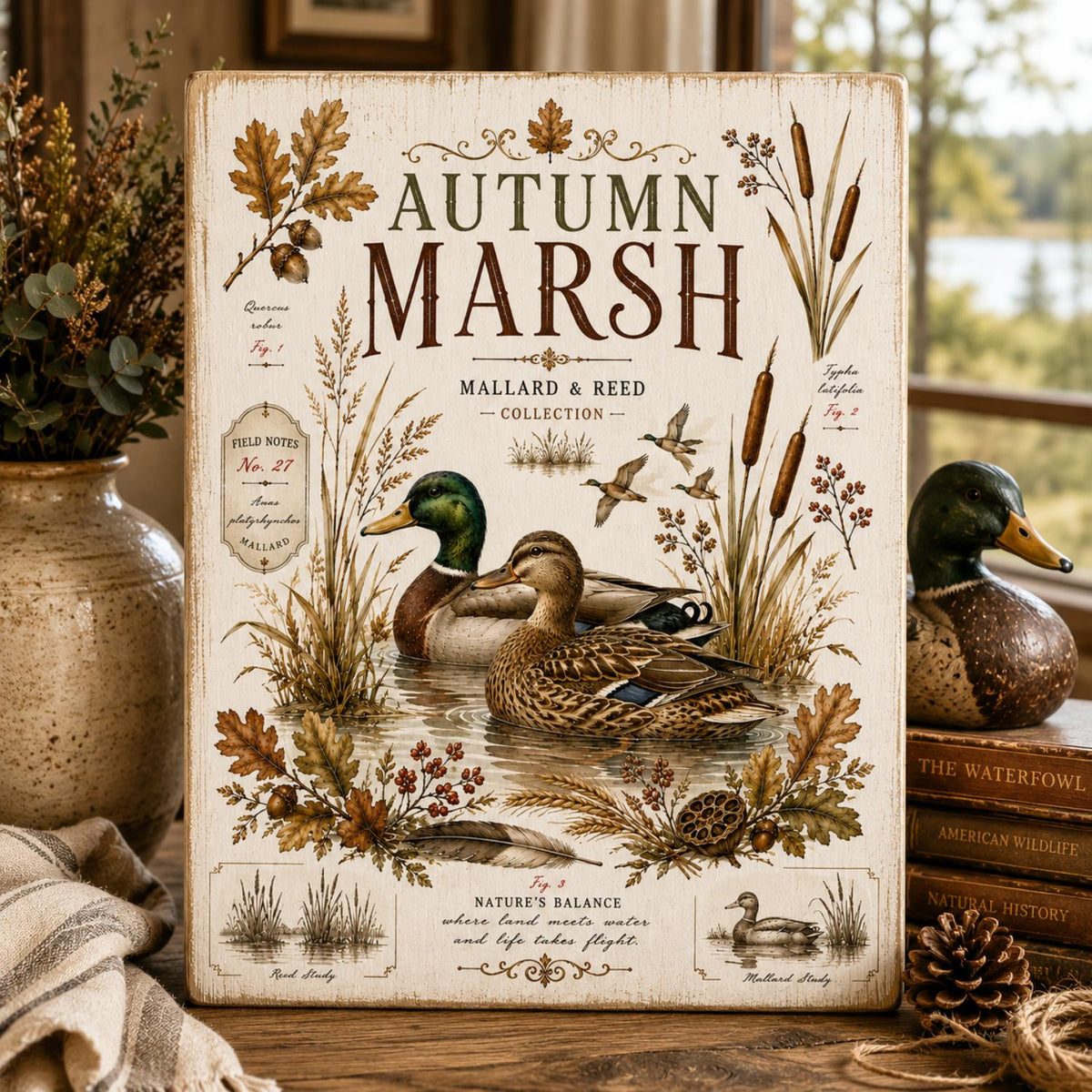 Autumn Marshlands Transfer Set-Rub-on Transfer-Essential Stencil