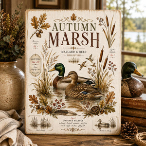 Autumn Marshlands Transfer Set-Rub-on Transfer-Essential Stencil