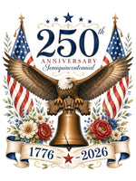 America's Semiquincentennial-Rub-on Transfer-Essential Stencil