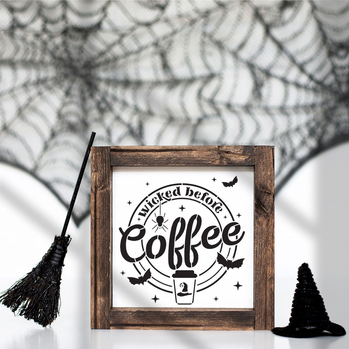 Wicked Before Coffee Mini Stencils (3 Pack)-Outdoors-Essential Stencil