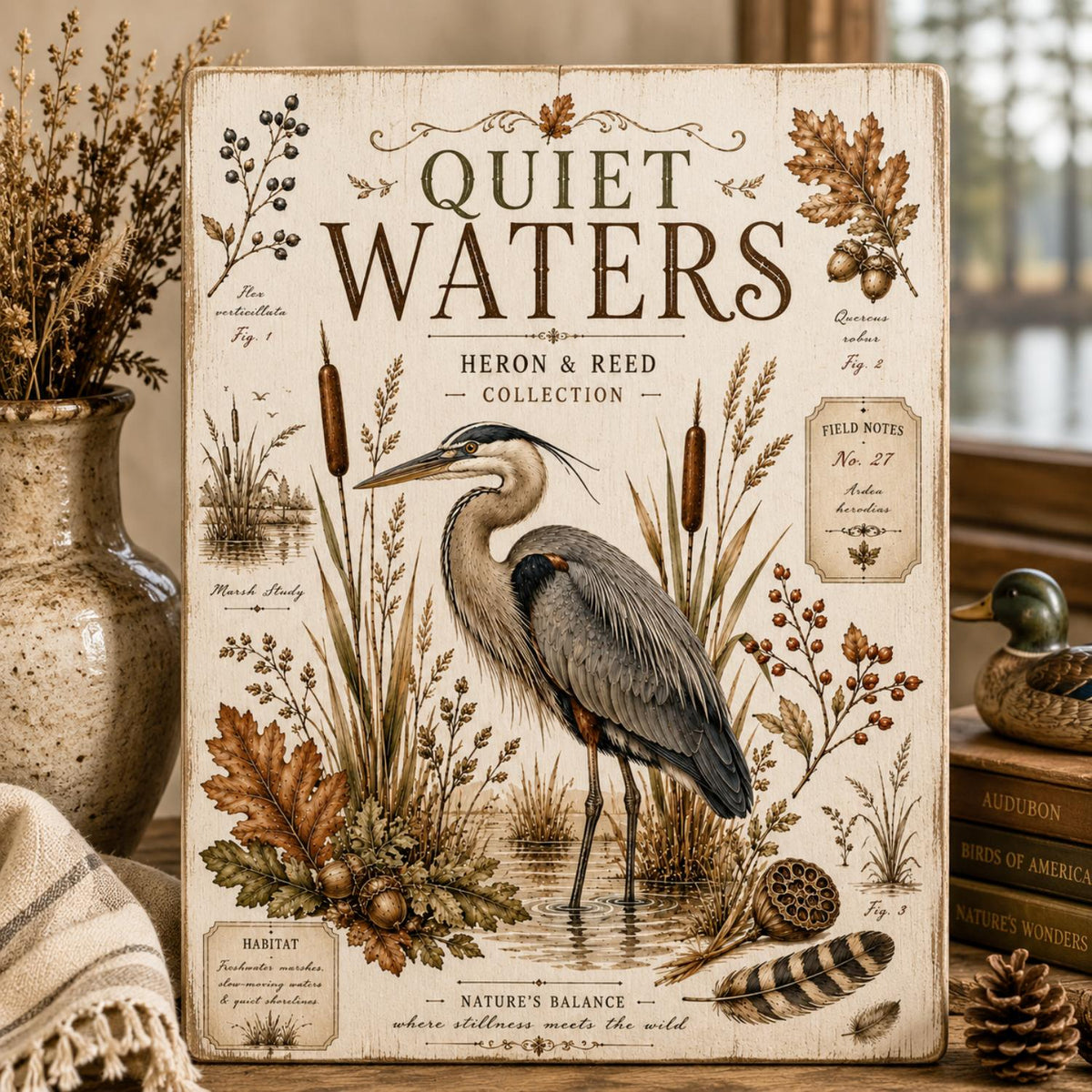 Autumn Marshlands Transfer Set-Rub-on Transfer-Essential Stencil