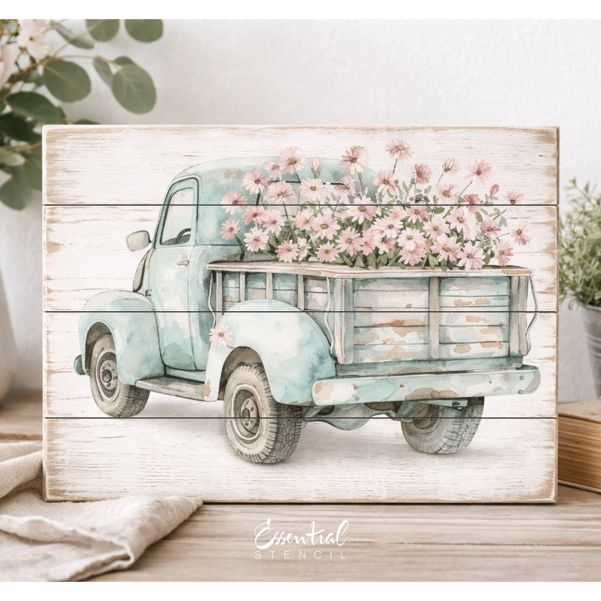 Pastel Garden Whimsy Rub-On Transfer Set-Rub-on Transfer-Essential Stencil