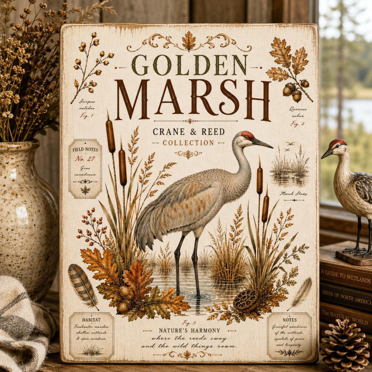 Autumn Marshlands Transfer Set-Rub-on Transfer-Essential Stencil