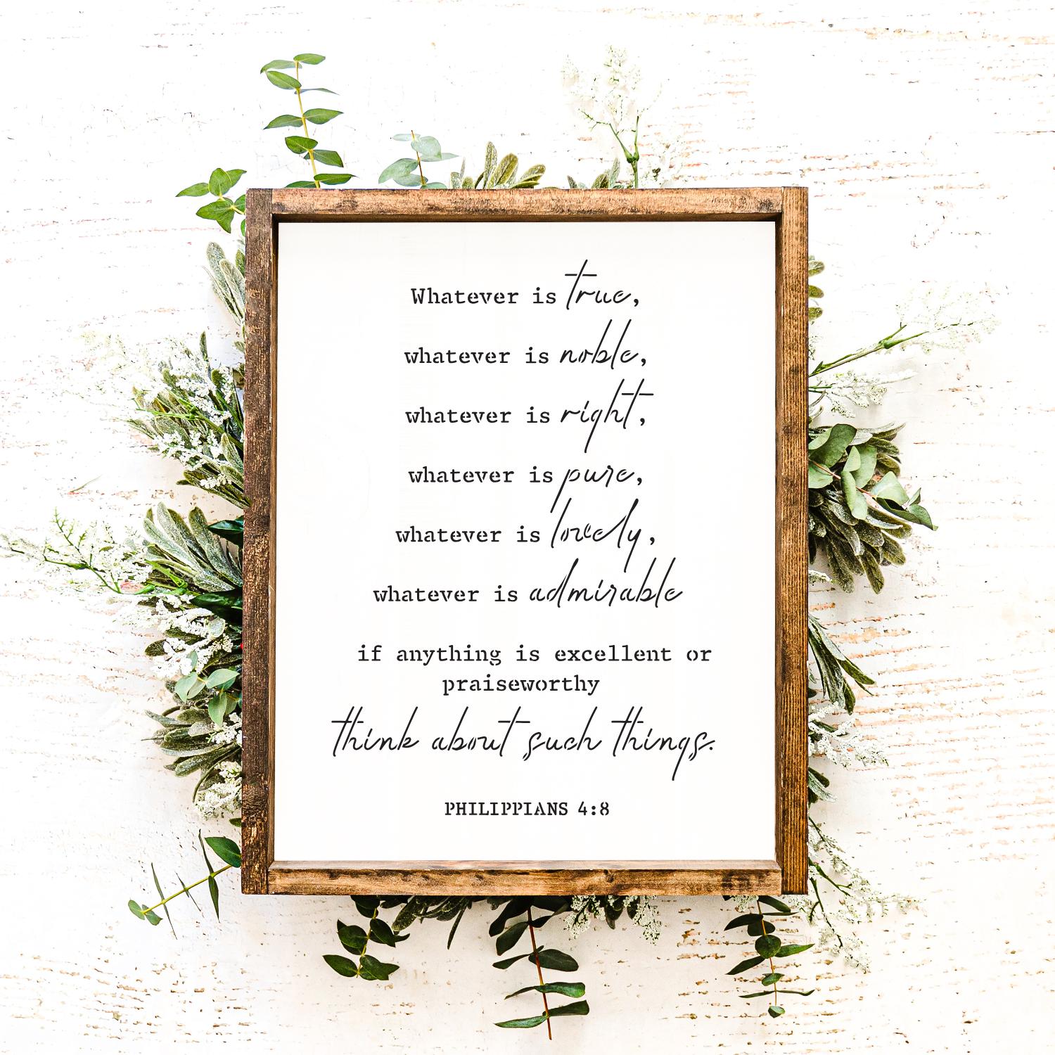 Philippians 4:8 Verse Stencil-Collaboration-Essential Stencil