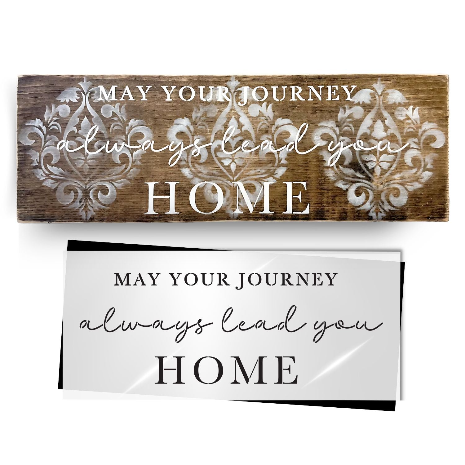 May Your Journey Always Lead You Home Stencil-Collaboration-Essential Stencil