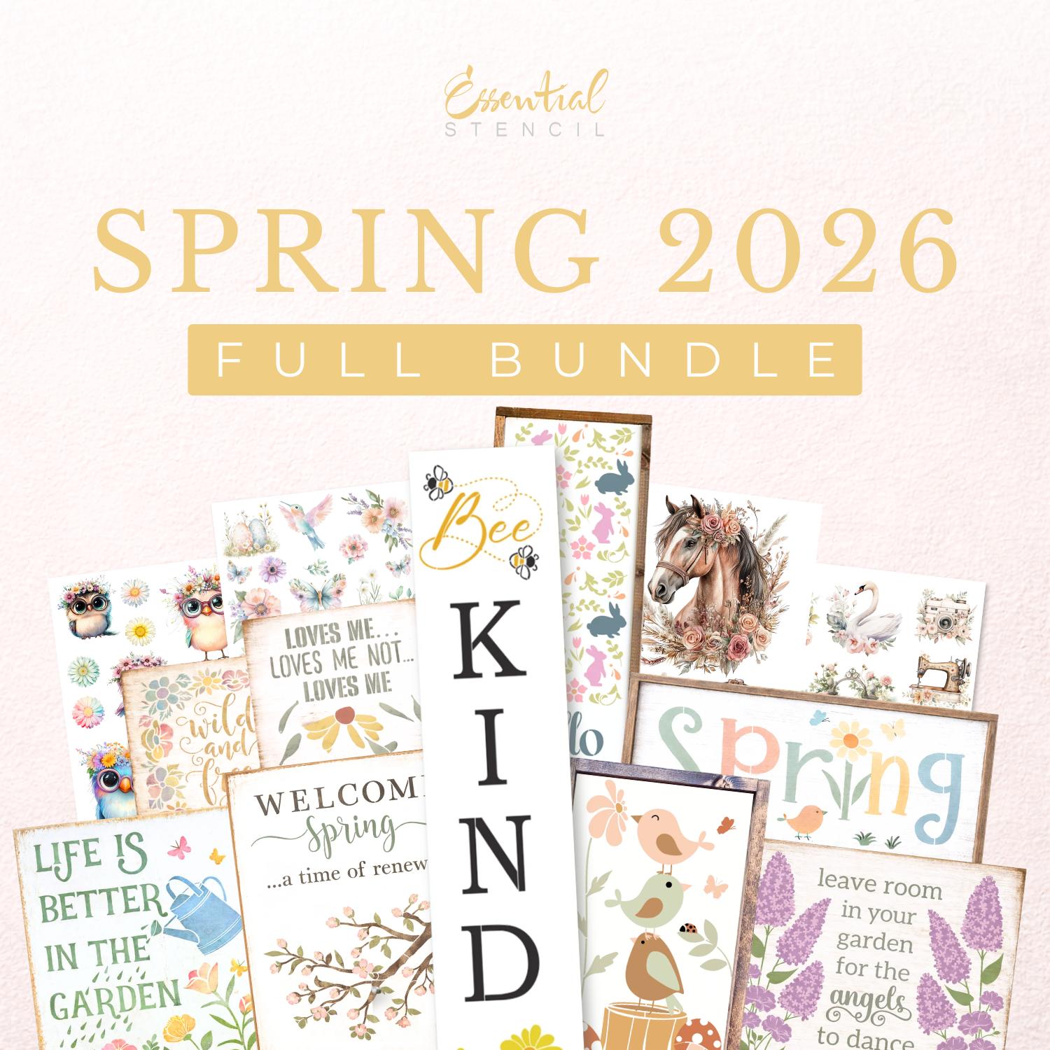Spring 2026 Bundle-Bundle-Essential Stencil