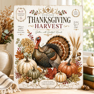 Heirloom Thanksgiving Transfer-Rub-on Transfer-Essential Stencil