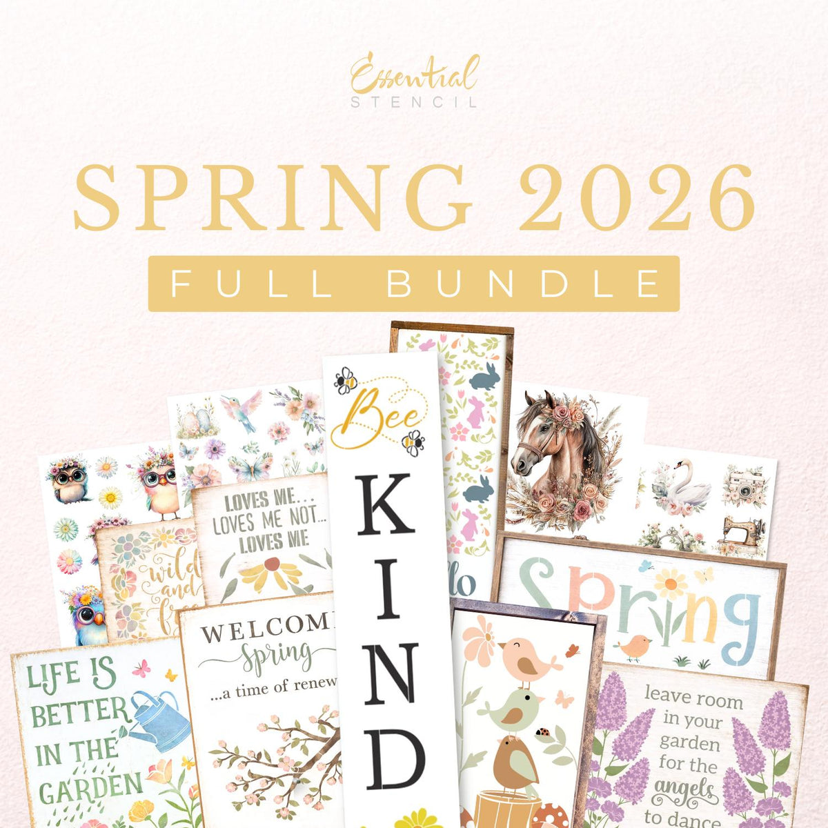 Spring & Easter 2026 Complete Collection-Spring-Essential Stencil