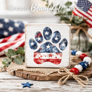 Patriotic 2026 Rub-On Transfer Bundle-Patriotic-Essential Stencil