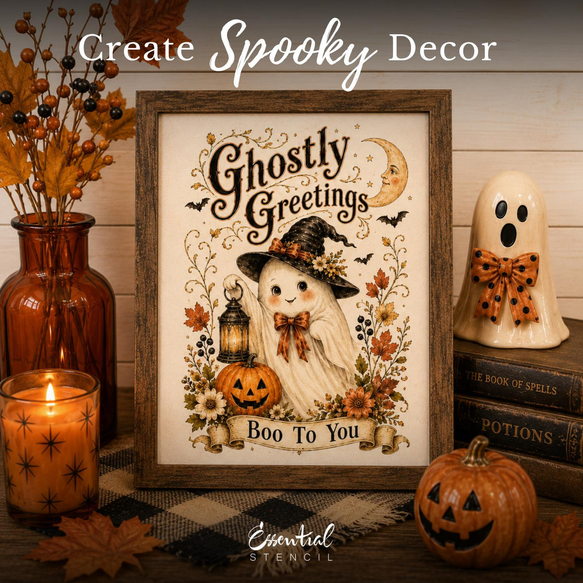 Vintage Hallowe'en Transfer Set (Free Gift $45+)-es_reward-Essential Stencil