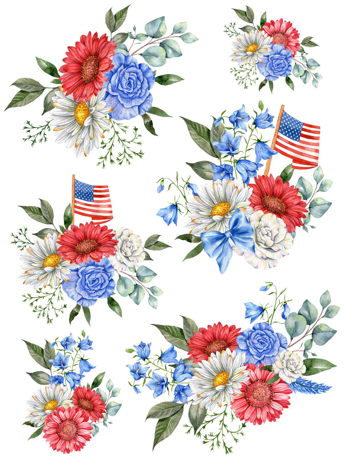 Homestead Americana Rub-On Transfer Bundle-Bundle-Essential Stencil