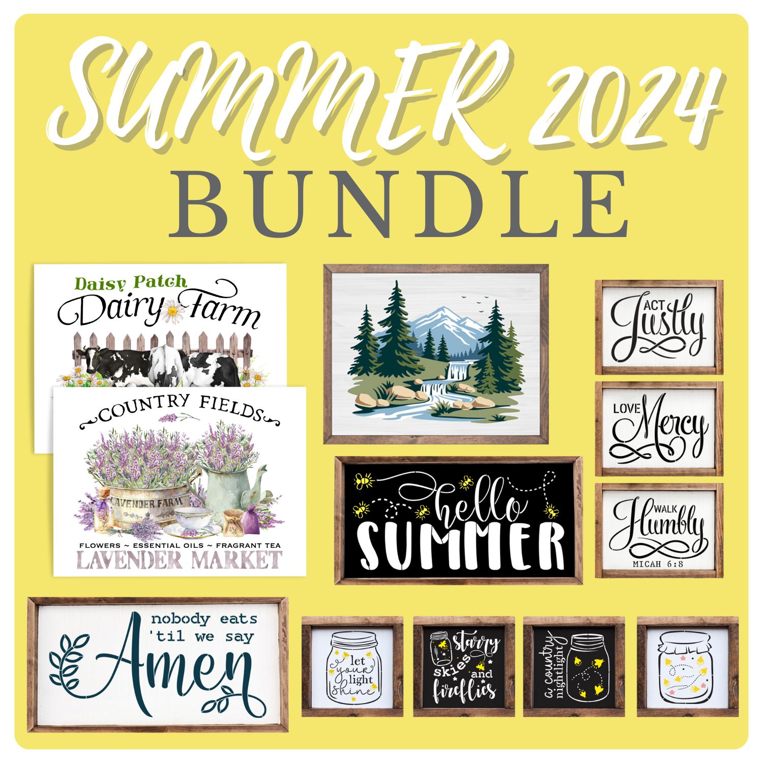 Summer 2024 Bundle-Bundle-Essential Stencil