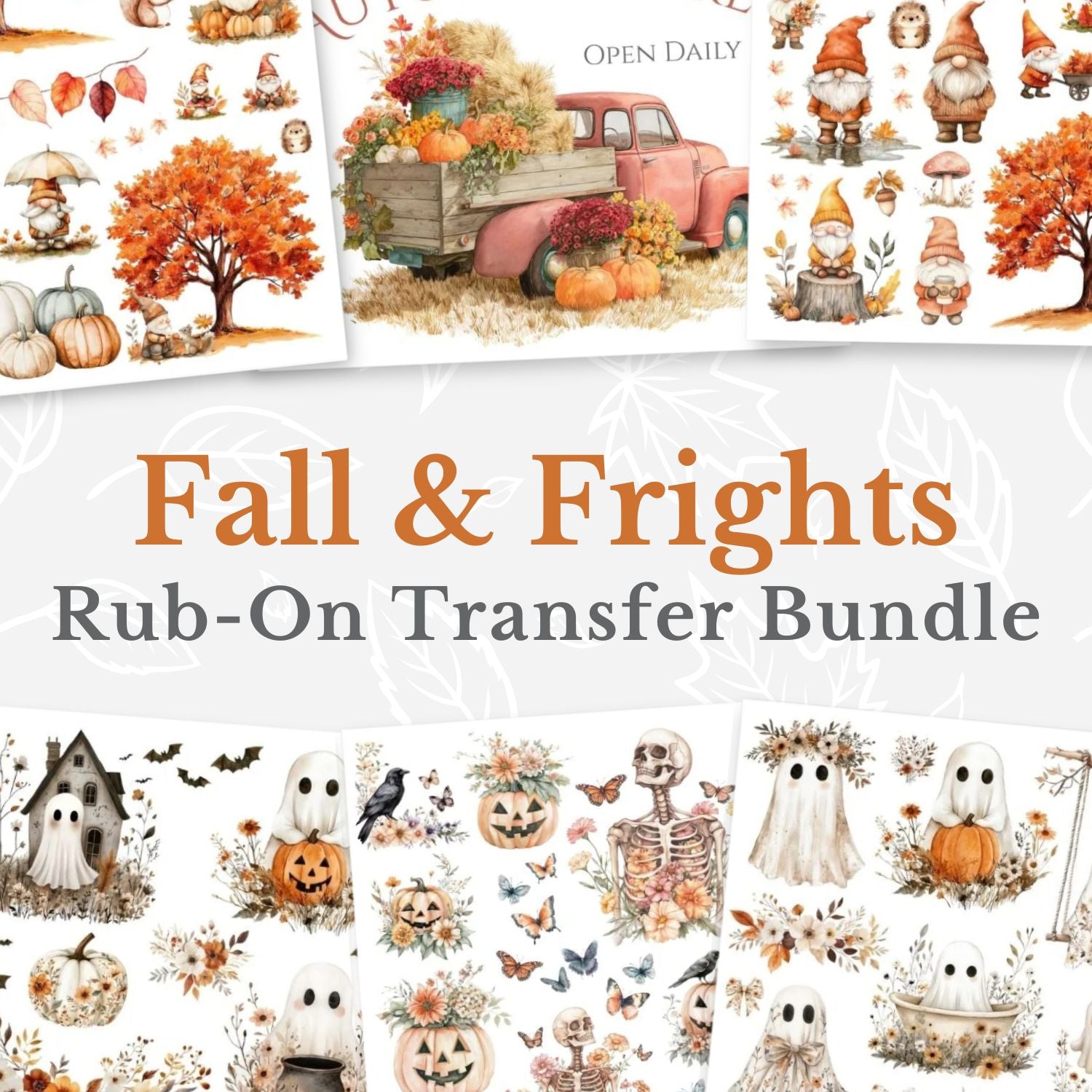 Fall & Frights Best Seller Transfer Bundle-Bundle-Essential Stencil