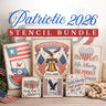 Patriotic 2026 Stencil Bundle