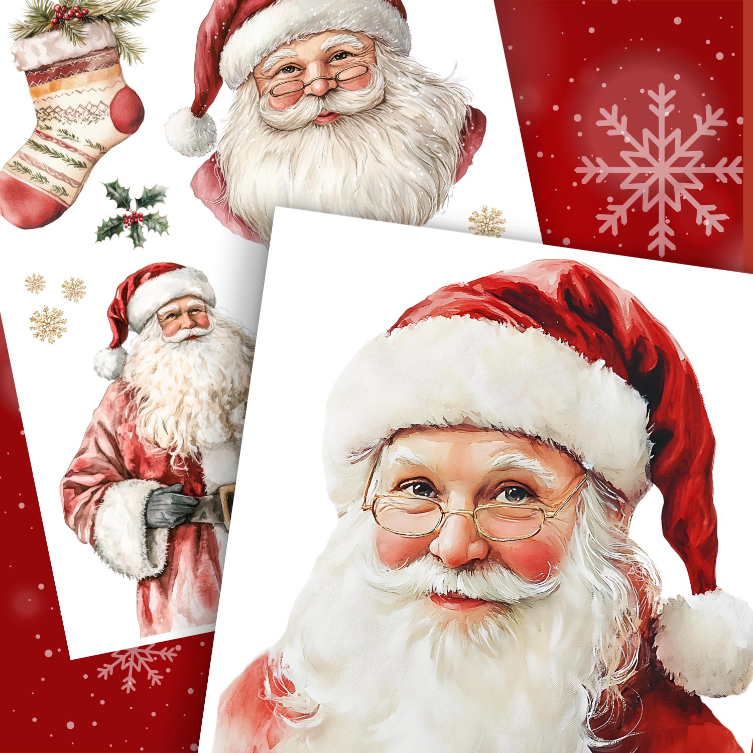 Jolly Saint Nick Rub-on Transfer Set-Rub-on Transfer-Essential Stencil