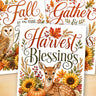 Autumn Woodland Blessings Transfer Set