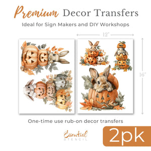 Hoppy Halloween Rub-on Transfer Set-Rub-on Transfer-Essential Stencil