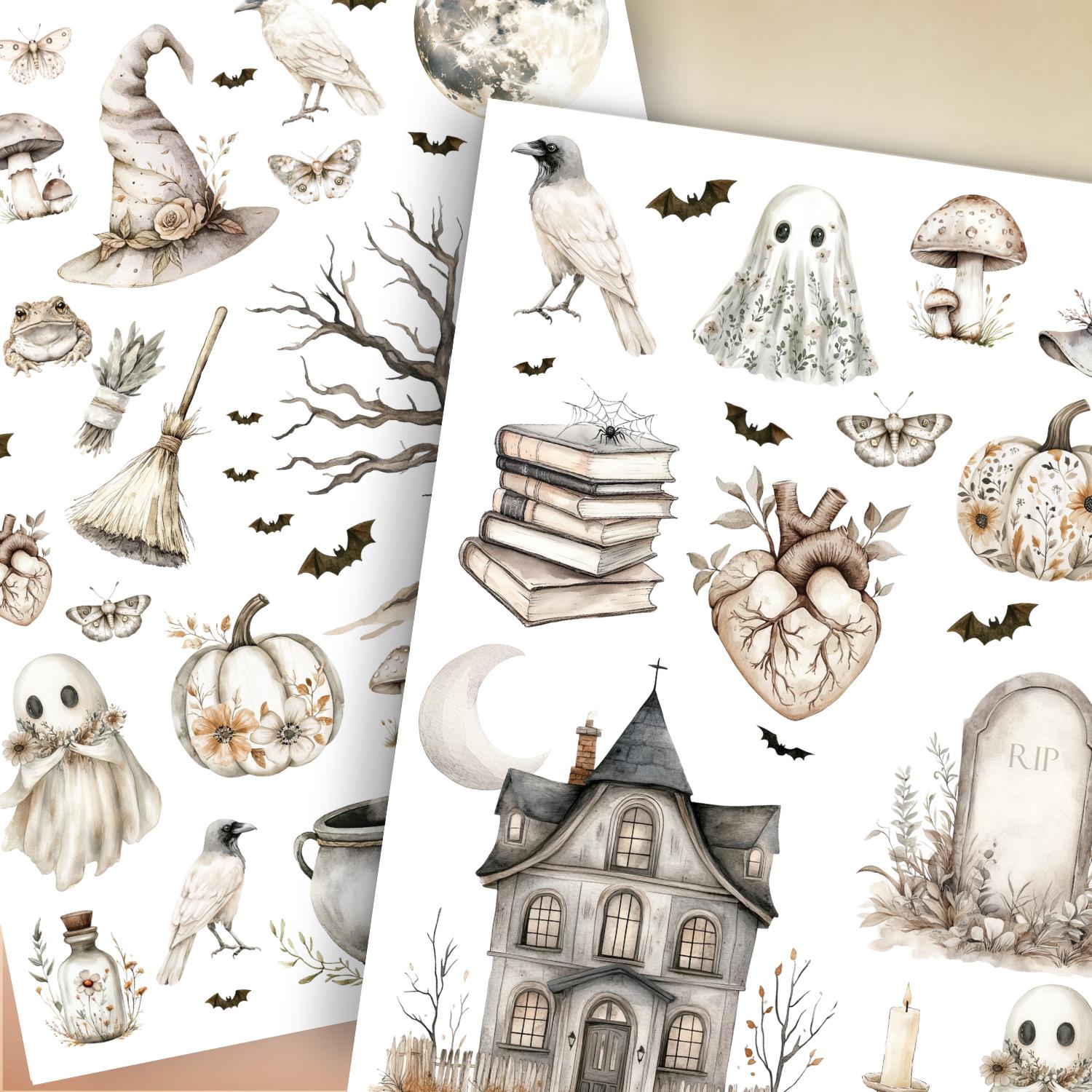 Ghostwood Cottage Transfer Set-Rub-on Transfer-Essential Stencil