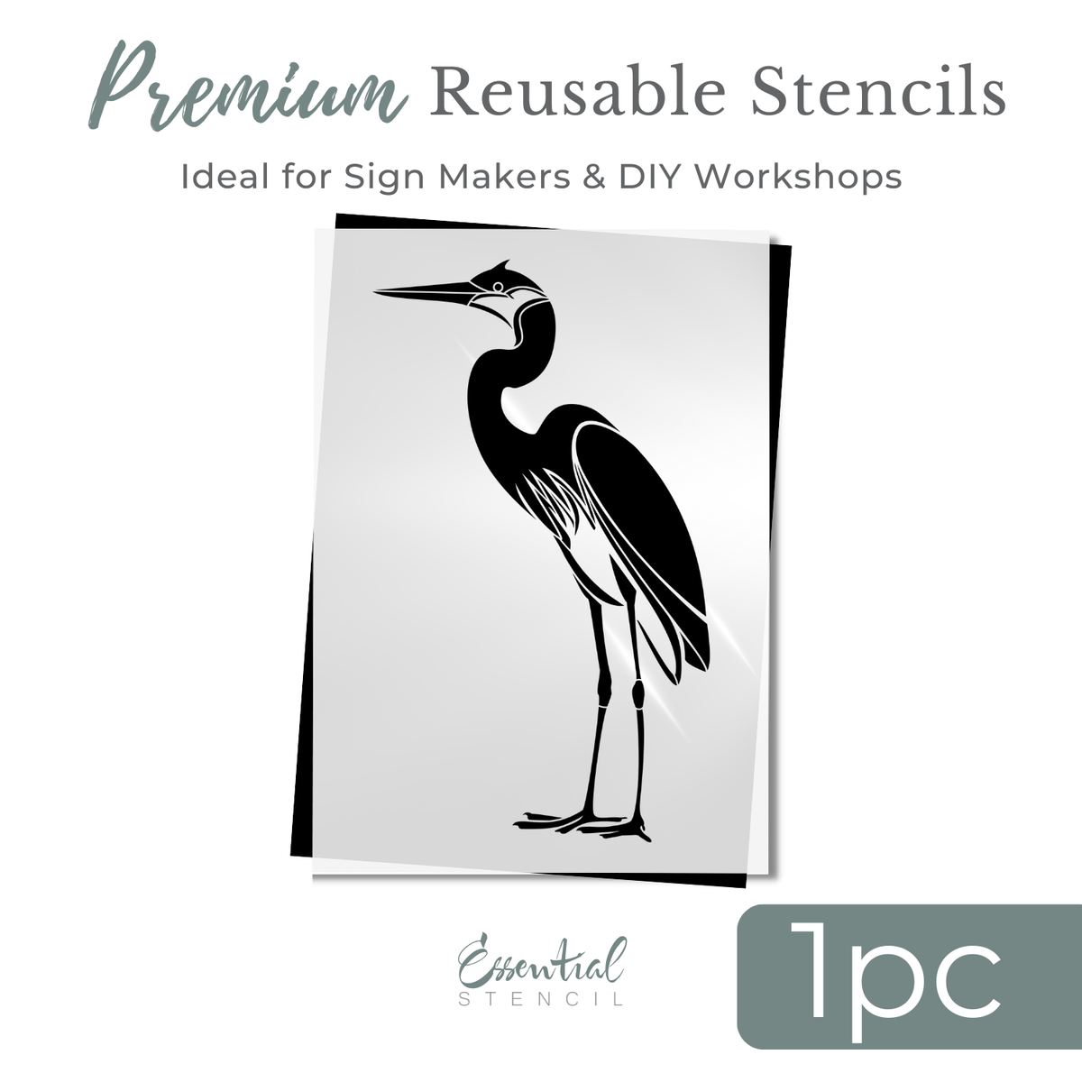 Harbor Heron Silhouette-Stencils & Die Cuts-Essential Stencil