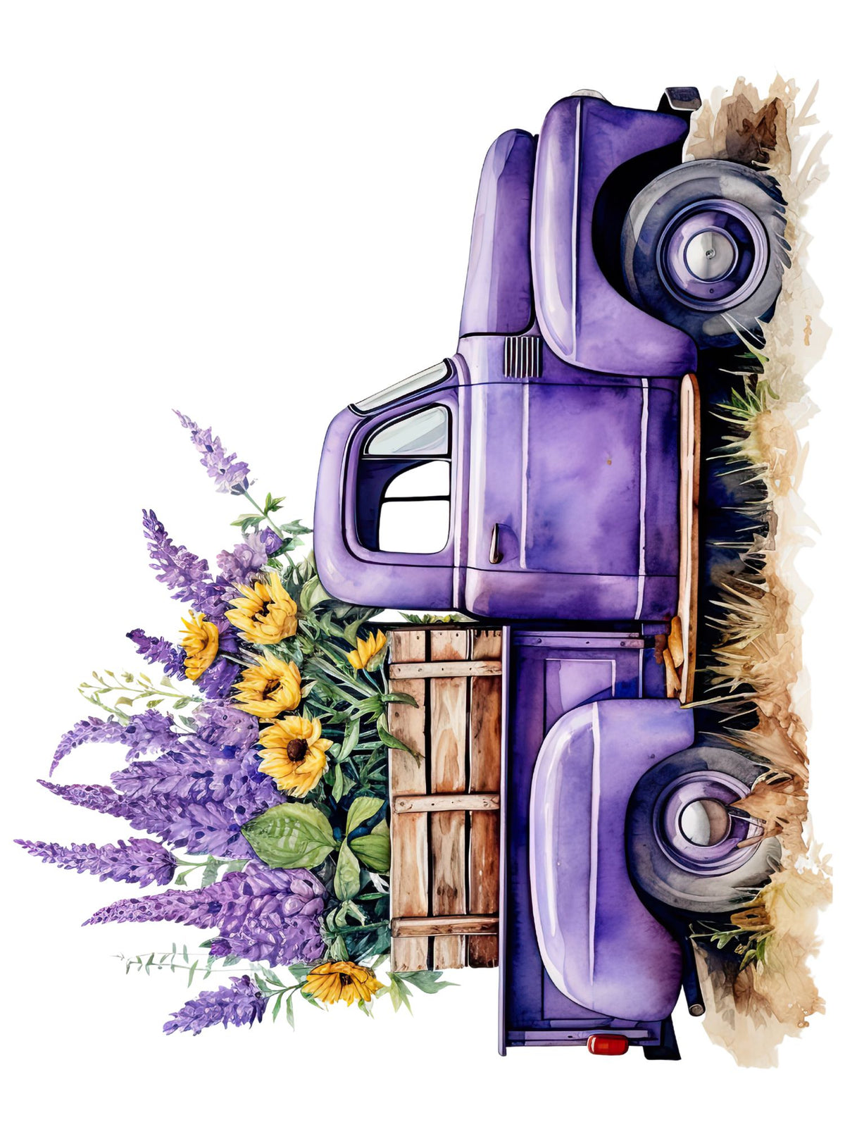 Spring Vintage Trucks Rub-on Transfer-Rub-on Transfer-Essential Stencil