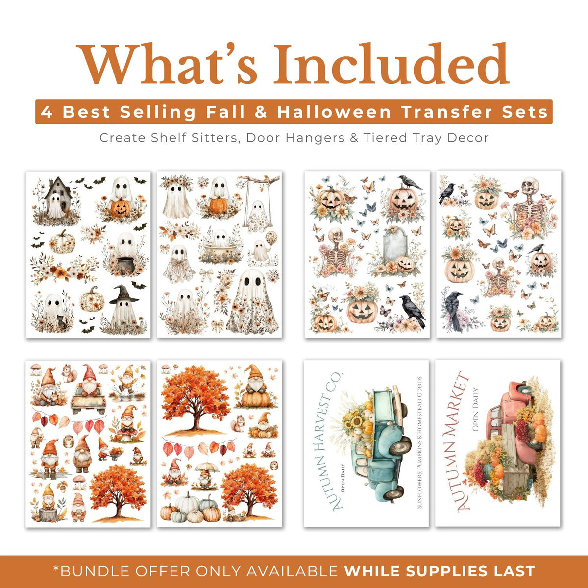 Fall & Frights Best Seller Transfer Bundle-Bundle-Essential Stencil