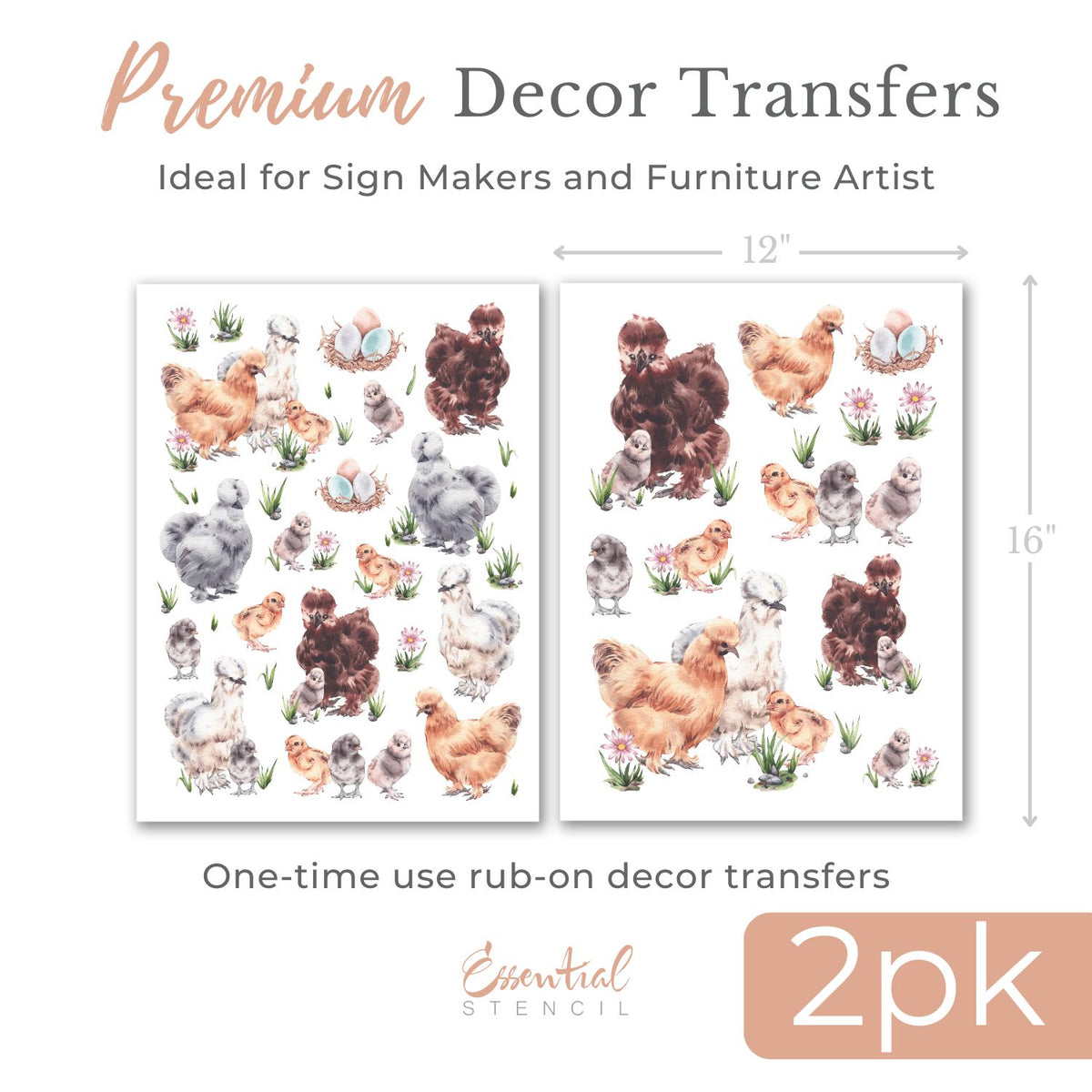 Homestead Americana Rub-On Transfer Bundle-Bundle-Essential Stencil