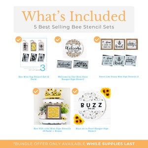 Buzzing Honeybees Bundle-Spring-Essential Stencil