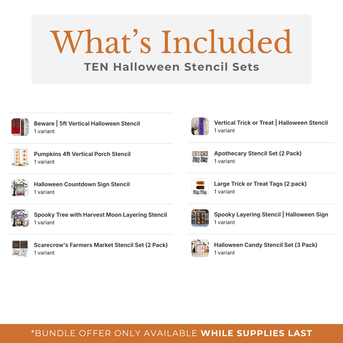 Halfway to Halloween Bundle Deal-Bundle-Essential Stencil