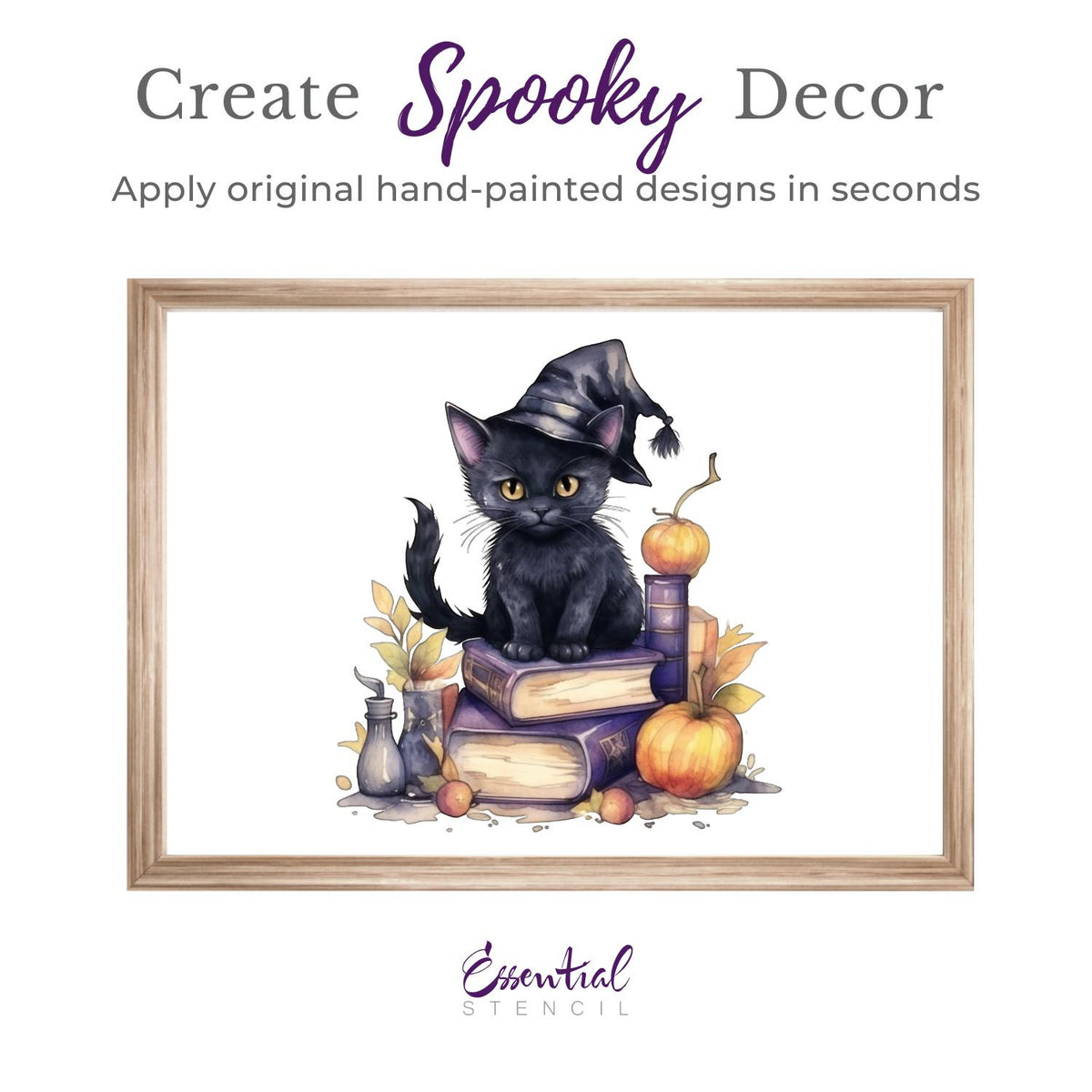 Fall Black Cats Rub-on Transfers-Rub-on Transfer-Essential Stencil