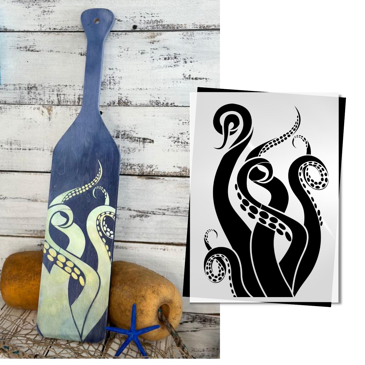 Tentacles Silhouette-Stencils & Die Cuts-Essential Stencil