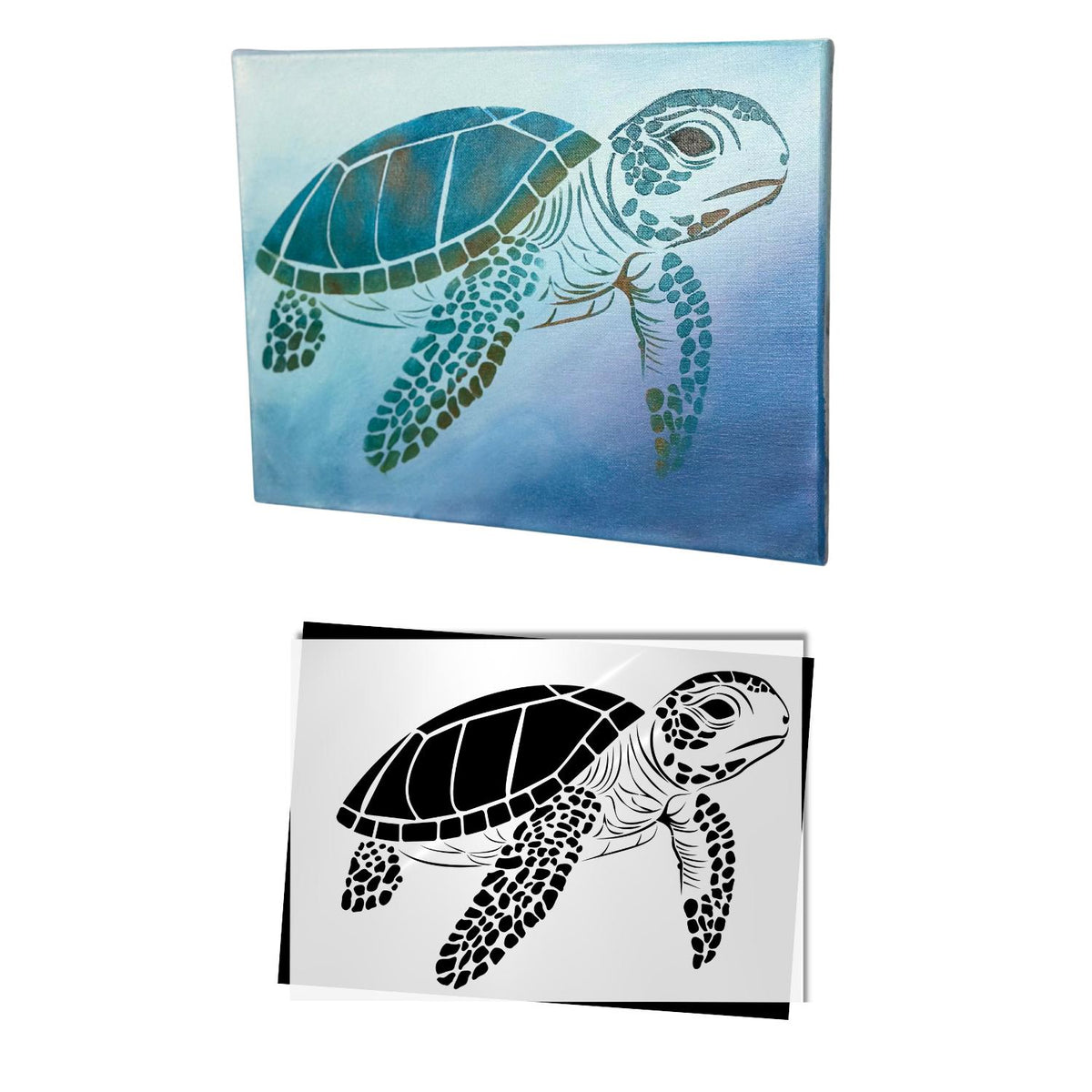 Sea Turtle Stencil-Stencils & Die Cuts-Essential Stencil