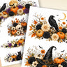 Black Rose Garden Transfer Set