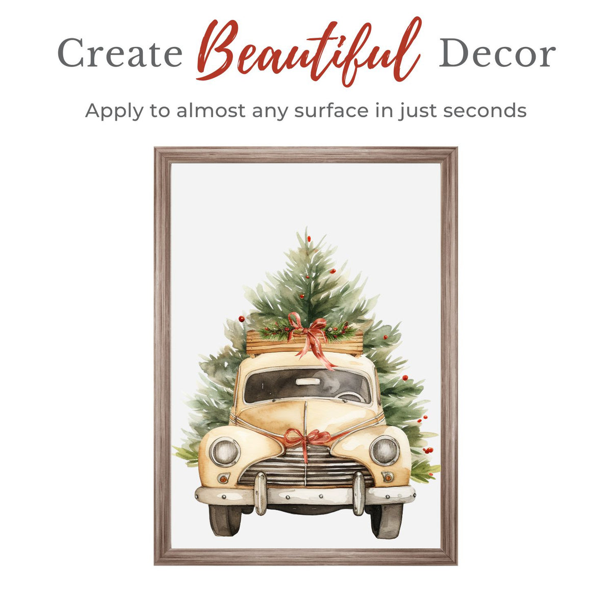 Merry & Sweet Christmas Rub-on Transfer Set-Rub-on Transfer-Essential Stencil