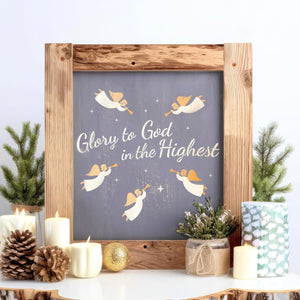 Herald Angels & Stars Stencil-Christmas-Essential Stencil