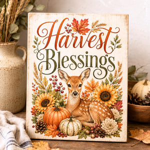 Autumn Woodland Blessings Transfer Set-Rub-on Transfer-Essential Stencil