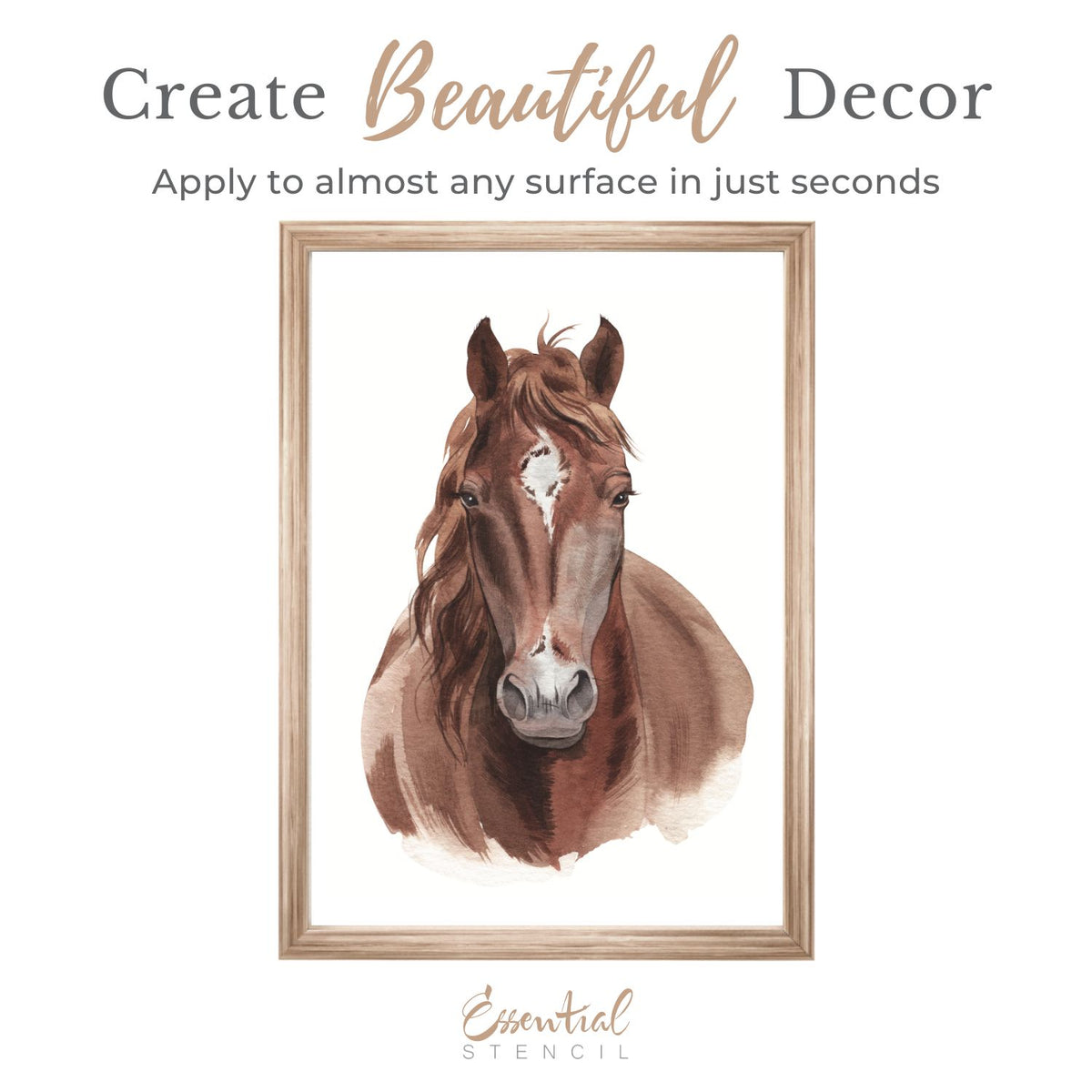 Wild Horse Rub-on Transfers-Rub-on Transfer-Essential Stencil