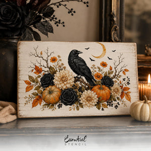 Black Rose Garden Transfer Set-Rub-on Transfer-Essential Stencil