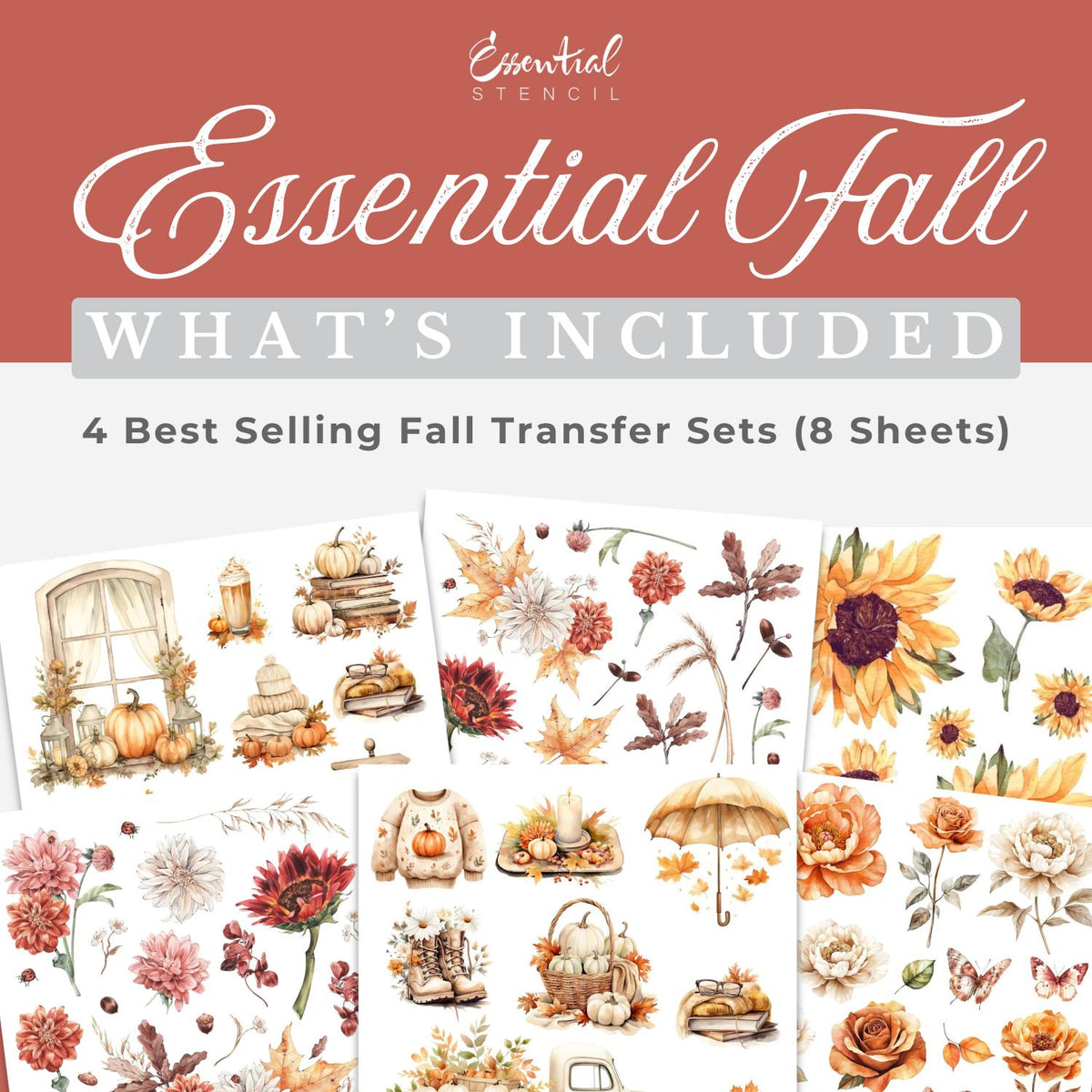 Essential Fall Transfer Bundle-Bundle-Essential Stencil