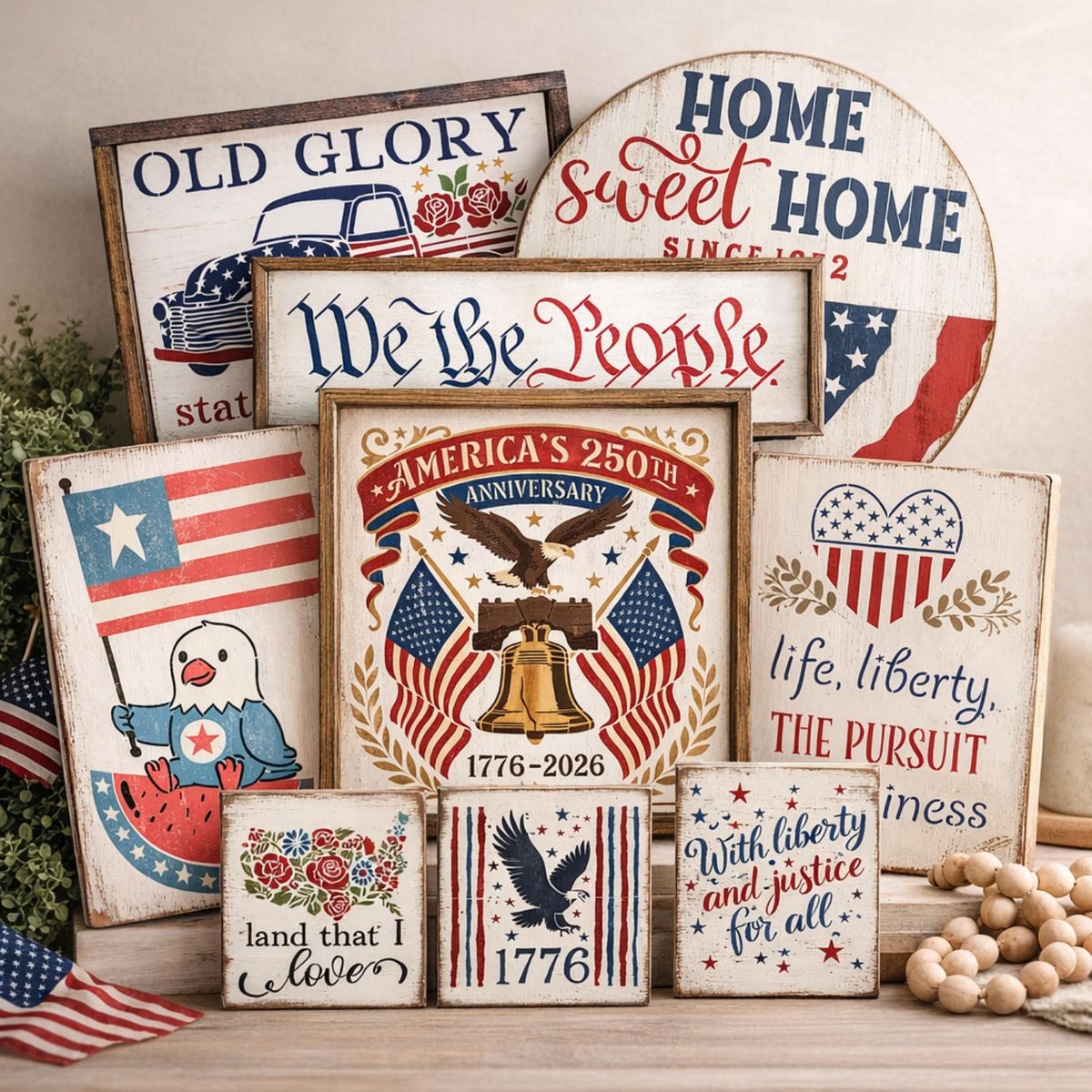Patriotic 2026 Stencil Bundle-Patriotic-Essential Stencil