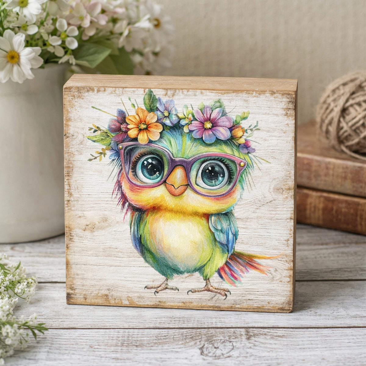 Blooming Birdies Rub-On Transfer Set-Rub-on Transfer-Essential Stencil