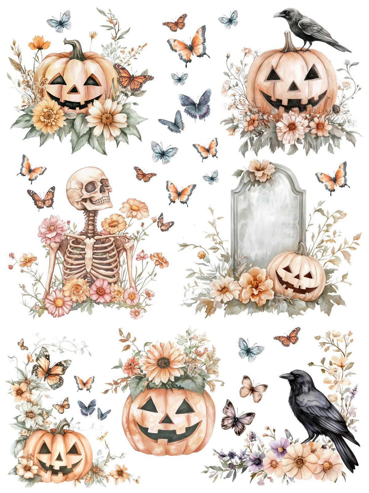 Halfway to Halloween Transfer Bundle-Halloween-Essential Stencil