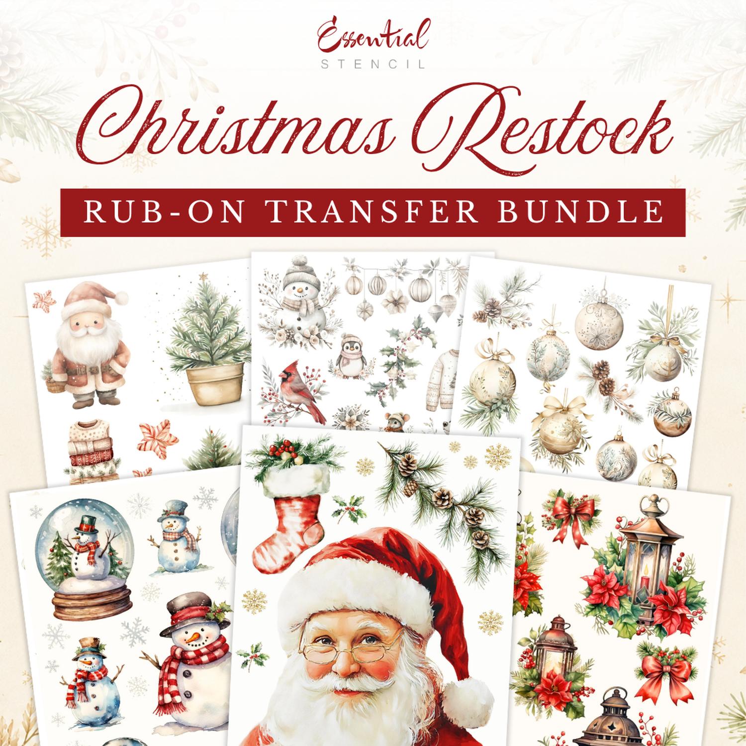 Christmas Restock Transfer Bundle-Christmas-Essential Stencil