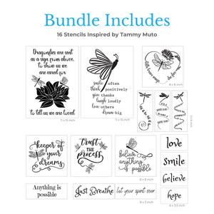 Tammy Muto's Dragonfly Dreams Bundle-Collaboration Bundle-Essential Stencil