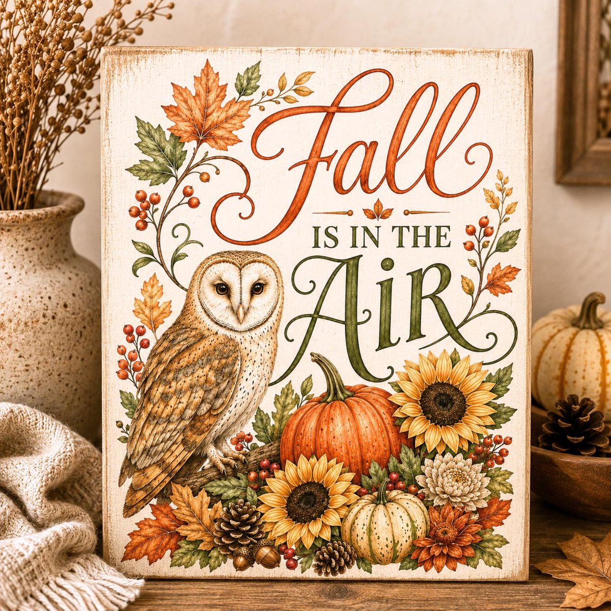 Autumn Woodland Blessings Transfer Set-Rub-on Transfer-Essential Stencil