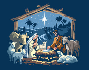 Layered Nativity Scene Stencil-Christmas-Essential Stencil