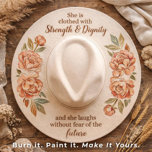 Strength & Dignity-Hat Stencil-Essential Stencil