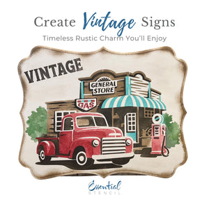 Layered General Store Vintage Truck Stencil-Collaboration-Essential Stencil