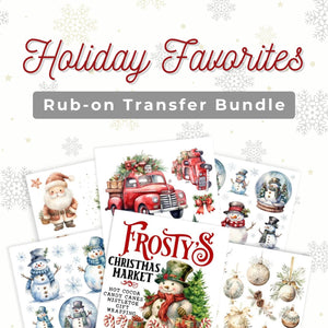Holiday Favorites Rub-on Transfer Bundle-Christmas-Essential Stencil