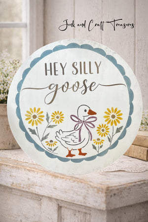 Hey Silly Goose-Spring-Essential Stencil