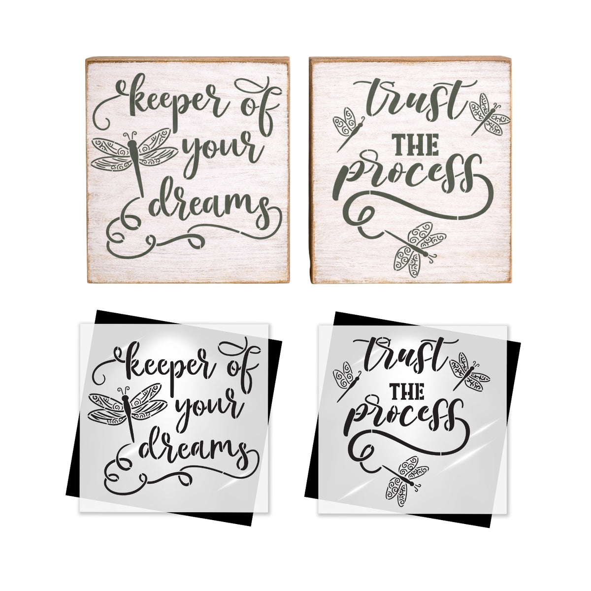 Keeper of Dreams Stencil Set (2pk)-Collaboration Bundle-Essential Stencil